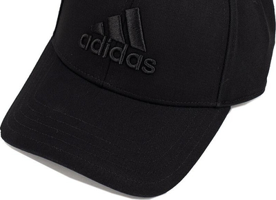 Kapele baseball Adidas Big Tonal Logo, pambuk, me rrip rregullimi, e zezë