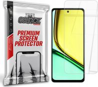 Xham mbrojtës hibrid GrizzGlass HybridGlass për Realme C67 4G, transparencë e lartë, oleofobik, transparent