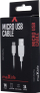 Kabllo Micro USB Maxlife Nemo, 1m, 3A, e bardhë