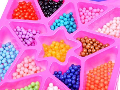 Set kreativ me rruza uji Water Beads Starter Set, me shabllone dhe aksesorë, shumëngjyrësh