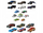 Set me makina lodër Hot Wheels Batman Entertainment, 5 copë, shumëngjyrëshe