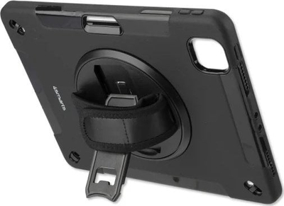 Mbulesë tablet 4smarts Durable Cover për Samsung Galaxy Tab S6 Lite P610 615, me rrip dhe stand, e zezë