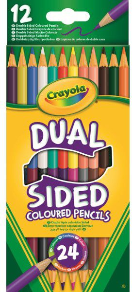 Set ngjyra druri Crayola Double-Sided, 12 ngjyra