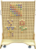 Panair lojërash druri MASTERKIDZ STEM Freestanding Board, me rrota, dyanshëm, ngjyrë druri natyral