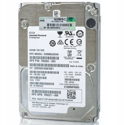 Disk i brendshëm HPE 600GB, 12G SAS, 15K RPM