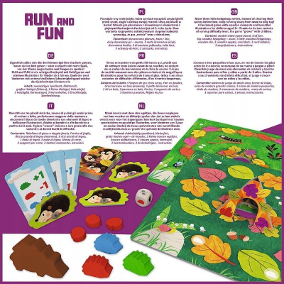 Lojë tavoline Run and Fun Haba, me iriqë, për familje, plot ngjyra