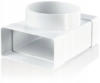Lidhëse T ventilimi Vents KP55-6KO, 110 x 55 mm, e bardhë