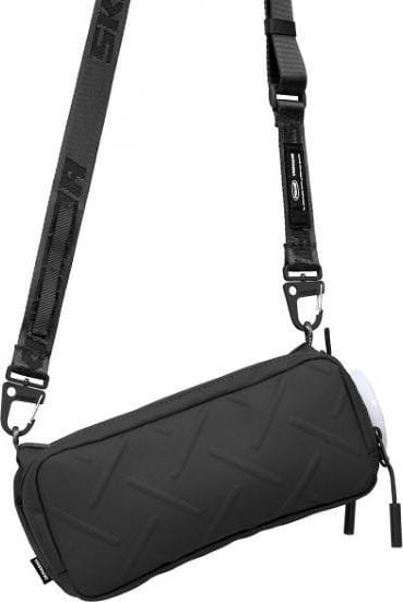 Çantë crossbody Skinarma Juno Organizer, najlon që s’e merr uji, me ndarje për shishe, e zezë