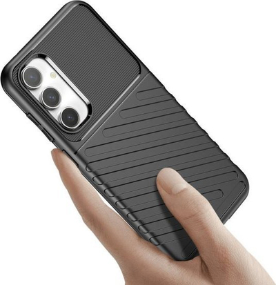 Mbulesë telefoni e blinduar për Samsung Galaxy S23 FE, TPU, mbrojtje e fortë, e zezë