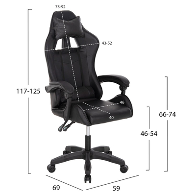 Karrige gaming Mancer 59×69×125 Hcm (HM1194), zezë