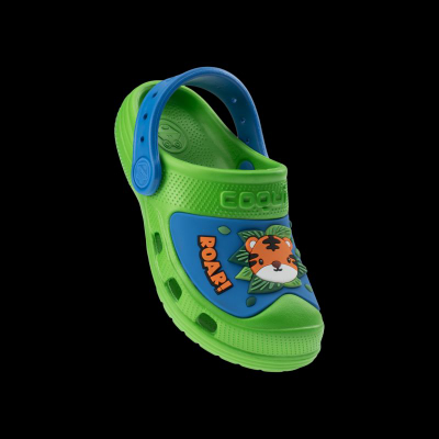 Sandale për kalamaj Coqui MAXI Jungle, ergonomike, jeshile blu