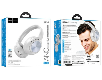 Kufje wireless mbi vesh Hoco ANC W54, Bluetooth, ANC, gri