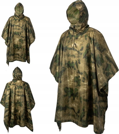 Ponço shiu 3 në 1 Camo me kapuç, kundra ujit, kamuflazh