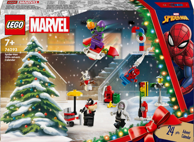 Set LEGO Marvel Spider-Man Kalendar Adventi 2024, 24 surpriza, 7+ vjeç, shumëngjyrësh