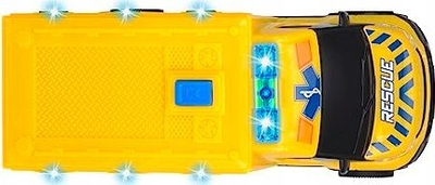 Autoambulancë lodër Simba SOS Iveco, 18cm, me drita dhe zëra, e bardhë