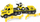 Kamion lodër Wader Magic Truck Technic, me bulldozer, 79 cm, verdh e zez