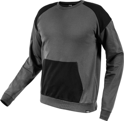 Bluza Topex 81-651, sweatshirt i rehatshem, madhesia XXXL, gri me te zeze