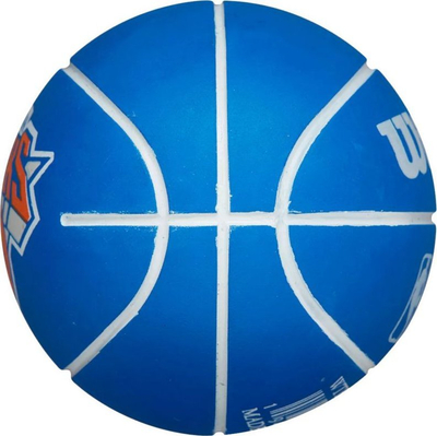 Top basketbolli Wilson NBA Knicks Dribbler Mini, poliuretani, mini, blu portokalli