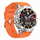Smartwatch Gravity GT22-4, ekran me ngjyra, i papërshkueshëm nga uji, portokalli me të zezë