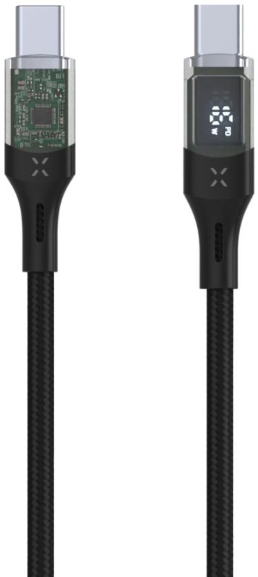 Kabllo USB-C në USB-C FIXED, 1.2 m, 100 W PD, e zezë