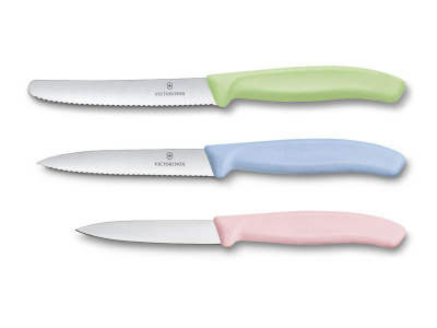 Set i thikave zvicrrane Victorinox, 3 copë (gjelbër, kaltër, rozë)