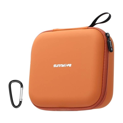 Çantë droni Sunnylife FP-B957-C për DJI Flip, guaskë e fortë, eco-lëkurë, portokalli