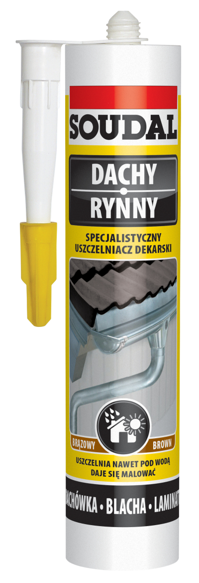Mastikë çatie Soudal Specialist Roofing Sealant, 280ml, kafe