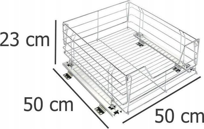 Raft rrëshqitës Wenko 5910100, për dollap dhe kuzhinë, metal