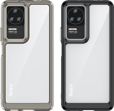 Mbulesë telefoni Hurtel Outer Space Case për Xiaomi Poco F4 5G, kornizë fleksibile, e zezë