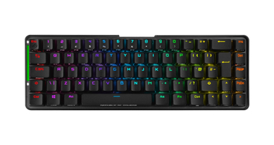 Tastierë ASUS ROG Falchion, RF Wireless + USB, QWERTZ, e zezë