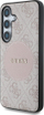 Mbulesë telefoni Guess 4G Round Patch Classic Logo MagSafe për Samsung Galaxy S25 Plus, rozë