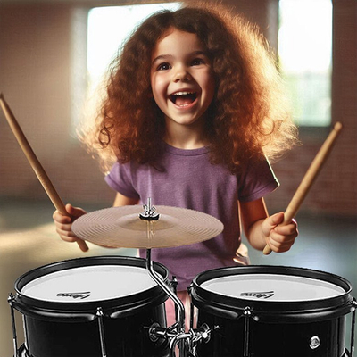 Set daullesh për fëmijë V-TONE VD Junior, akustike, e zezë