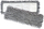 Peshqir për dysheme Thema Lux, 400 mm, gri