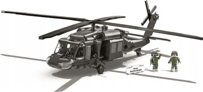 Set ndërtimi Cobi Armed Forces Sikorsky UH-60 Black Hawk, 905 copa, shkallë 1:32, gri e errët