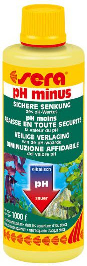 Mirëmbajtës i pH për akuarium Sera pH-MINUS, 250 ml