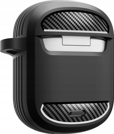 Mbulesë Spigen Rugged Armor për Google Pixel Buds Pro 2 2024 dhe Pixel Buds Pro 1 2022, me varëse, e zezë matte