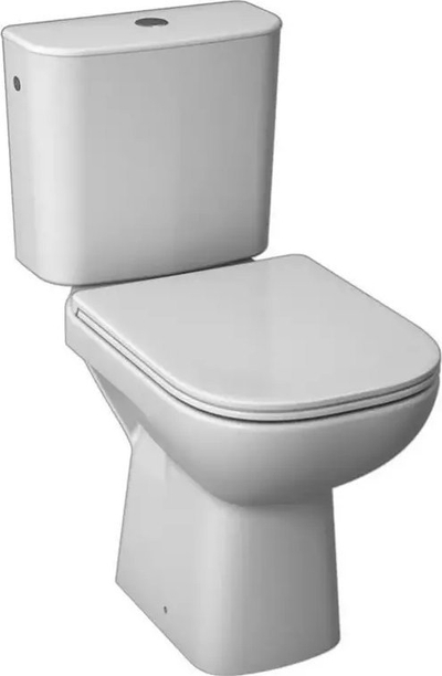 WC për në tokë Jika Deep, dalje mbrapa, set komplet, e bardhë