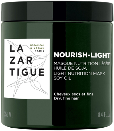 Maskë flokësh Lazartigue Nourish Light, 250 ml, për flokë të thatë, e bardhë