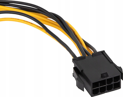 Kabllo e brendshme Akyga AK-CA-82, zgjatuese PCI-E 8 pin, 40 cm, e zezë