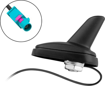 Antena makine Blow 22-682 Shark, AM/FM, lidhje FAKRA, e zezë