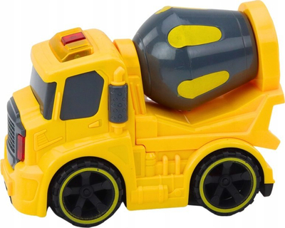Autobot mikser betoni Lean Toys 18697, me drita edhe zëra, i verdhë