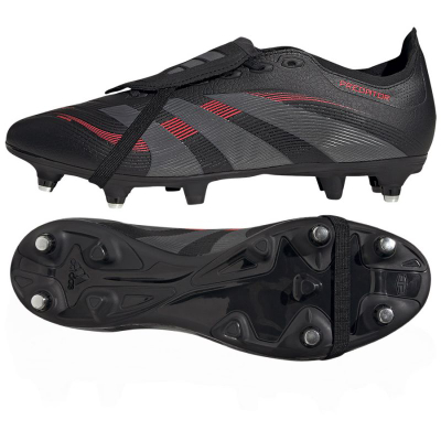 Këpucë futbolli adidas Predator League FT SG, me vida metalike, unisex, ngjyrë e zezë