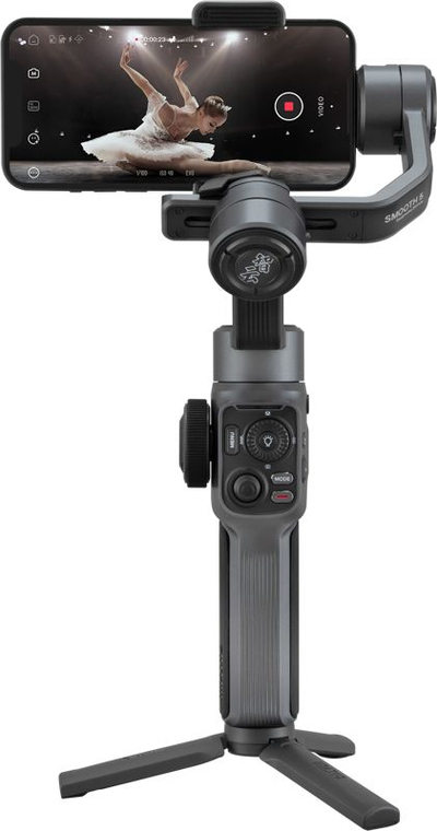 Стабилизатор за паметен телефон Zhiyun Smooth 5, 3 оски, до 320 g, црн