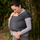 Maramë mbajtëse Ergobaby Aura, material TENCEL Lyocell, elastike, e zezë