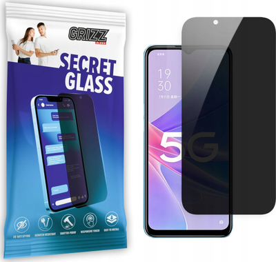 Xham mbrojtës GrizzGlass Matte SecretGlass për Oppo A96 5G, efekt privatësie, matte, transparent