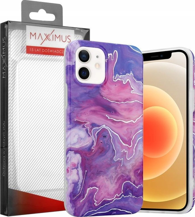 Kapak telefoni Maxximus MX Marble për iPhone 12 Pro Max, TPU, rozë