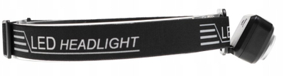 Dritë koke LED Akku 1972, SMD XPG, USB i rikarikueshëm, e zezë