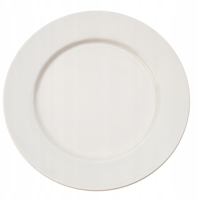 Pjatë e sheshtë Verlo Norwich, 32 cm, porcelan, ecru beige