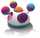 Сетилна играчка за бебиња Fat Brain Toys Klickity, со топчиња и звуци, повеќебојна