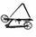 Trotinet Kruzzel Spidoo Gray 25629, rrota 200 mm, alumin, gri